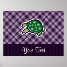 Tartaruga bonito; Roxo Posteres