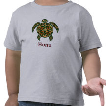 Tartaruga de mar verde havaiana do ouro t-shirts