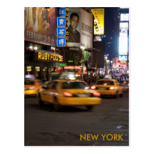 táxi New York Cartao Postal