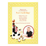 {TBA} Aniversário do *PHOTO* do Barnyard da fazend Convite
