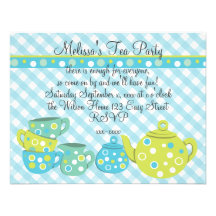 Tea party Bedotted Convite