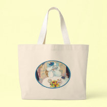 Tea party branco da caniche bolsas
