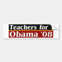 TeachersForObama Adesivos