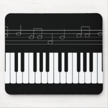 Teclado de piano mouse pads