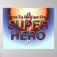 TEE para possuir o super-herói Posteres