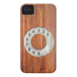Telefone de seletor de madeira do vintage engraçad capas casemate