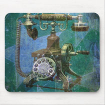 Telefone retro azul art. mousepads