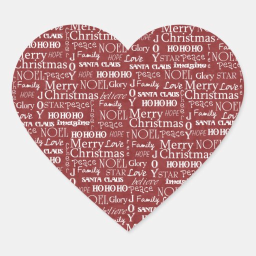 Tema do Natal vermelho Adesivo De Coraç u00e3o Zazzle Qual O Artesanato Das Ostras ~ Tema do Natal vermelho Adesivo De Coraç u00e3o Zazzle