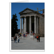Templo romano cartao