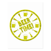 Tempo da cerveja! cartão postal