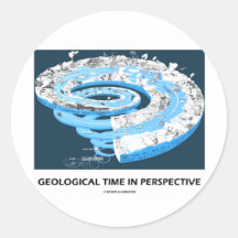 Tempo Geological na perspectiva (idade Geological) Adesivo