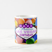 Tenha uma caneca fabulosa dos balões do aniversári