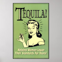 Tequila - mulheres de ajuda mais baixo seus padrõe impressão