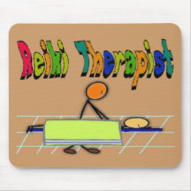 Terapeuta de Reiki--Pessoas do design da vara--Agu Mouse Pad