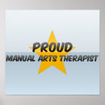 Terapeuta manual orgulhoso das artes poster