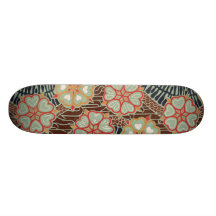 Teste padrão #2 de Nouveau da arte Skate Boards
