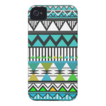 Teste padrão 2 tribal de turquesa capas iPhone 4