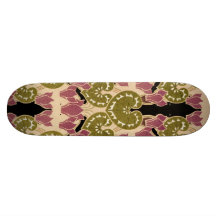 Teste padrão #4 de Nouveau da arte Skate Boards