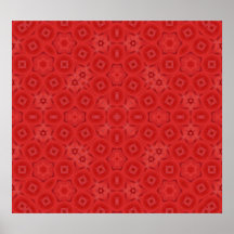 Teste padrão abstrato do vermelho poster