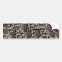 Teste padrão abstrato em Brown e em cinza Adesivos