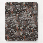Teste padrão abstrato em Brown e em cinza Mousepad