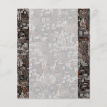 Teste padrão abstrato em Brown e em cinza Panfleto