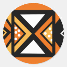 Teste padrão africano adesivo