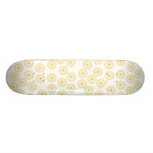 Teste padrão amarelo do cupcake skate