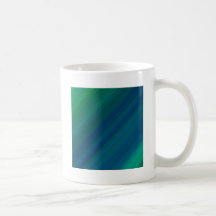 Teste padrão azul e verde caneca