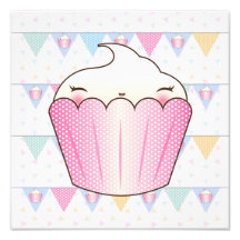 Teste padrão bonito da estamenha do cupcake foto