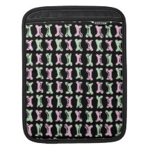 Teste padrão bonito do osso de cão bolsa para iPad