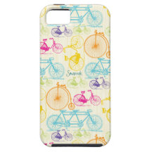 Teste padrão brilhante Iphone 5 da bicicleta das c iPhone 5 Capa