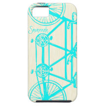 Teste padrão brilhante Iphone 5 da bicicleta das c iPhone 5 Capa