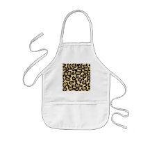 Teste padrão, Brown e preto do impressão do leopar Aventais