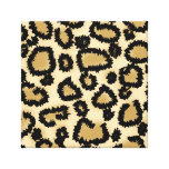 Teste padrão, Brown e preto do impressão do leopar Impressão De Canvas Esticadas