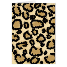 Teste padrão, Brown e preto do impressão do leopar Cartoes