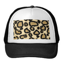Teste padrão, Brown e preto do impressão do leopar Boné