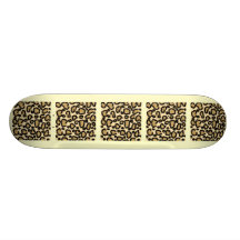 Teste padrão, Brown e preto do impressão do leopar Skate