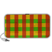 Teste padrão clássico do guingão de Rasta Caixinhas De Som Para iPhone