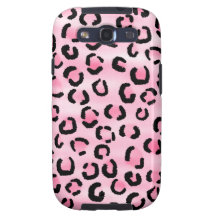 Teste padrão cor-de-rosa do impressão do leopardo capa para galaxy s3