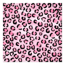Teste padrão cor-de-rosa do impressão do leopardo convites personalizado
