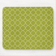 Teste padrão da verde azeitona mousepads