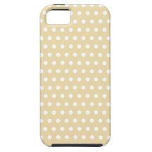 Teste padrão de bolinhas bege e branco. Manchado Capa iPhone 5 Case-Mate