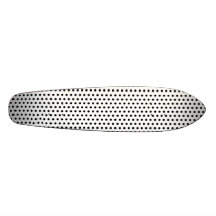 Teste padrão de bolinhas preto e branco. Manchado Skateboard