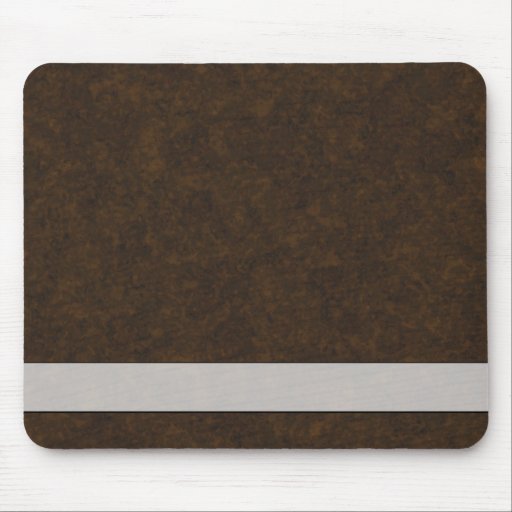 Teste padrão de Brown escuro Mouse Pad