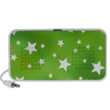 Teste padrão de estrela do verde limão e do branco caixinha de som