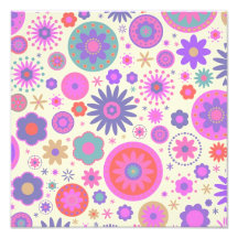 Teste padrão de flor Pastel do arco-íris Foto