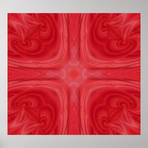 Teste padrão de madeira à moda vermelho pôsteres