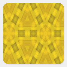 Teste padrão de madeira abstrato amarelo adesivo em forma quadrada
