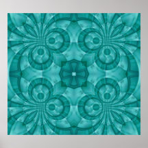 Teste padrão de madeira azul abstrato posters